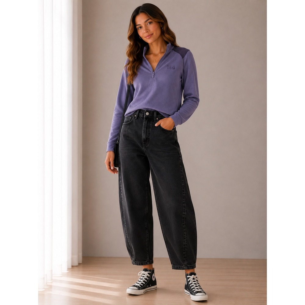 Mountain Hardwear Womens Microchill 2.0 Quarter Zip Purple Fleece Pullover Sβ